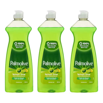 3 Pack x Palmolive Dishwashing Liquid Lemon Lime 500mL